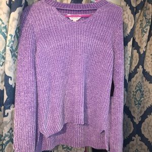 vibrant purple sweater
